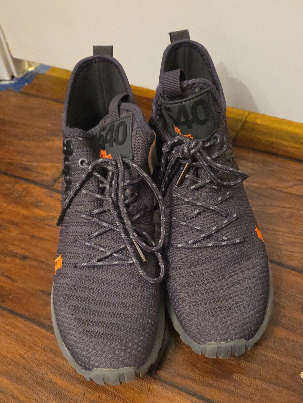 Sneaker Men's Black Knit Athletic Shoes